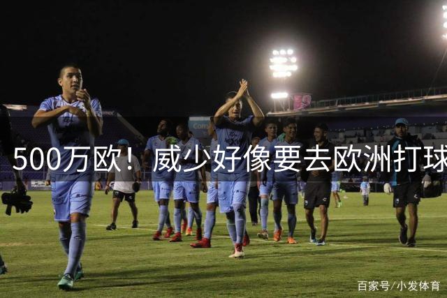 500万欧！威少好像要去欧洲打球了...